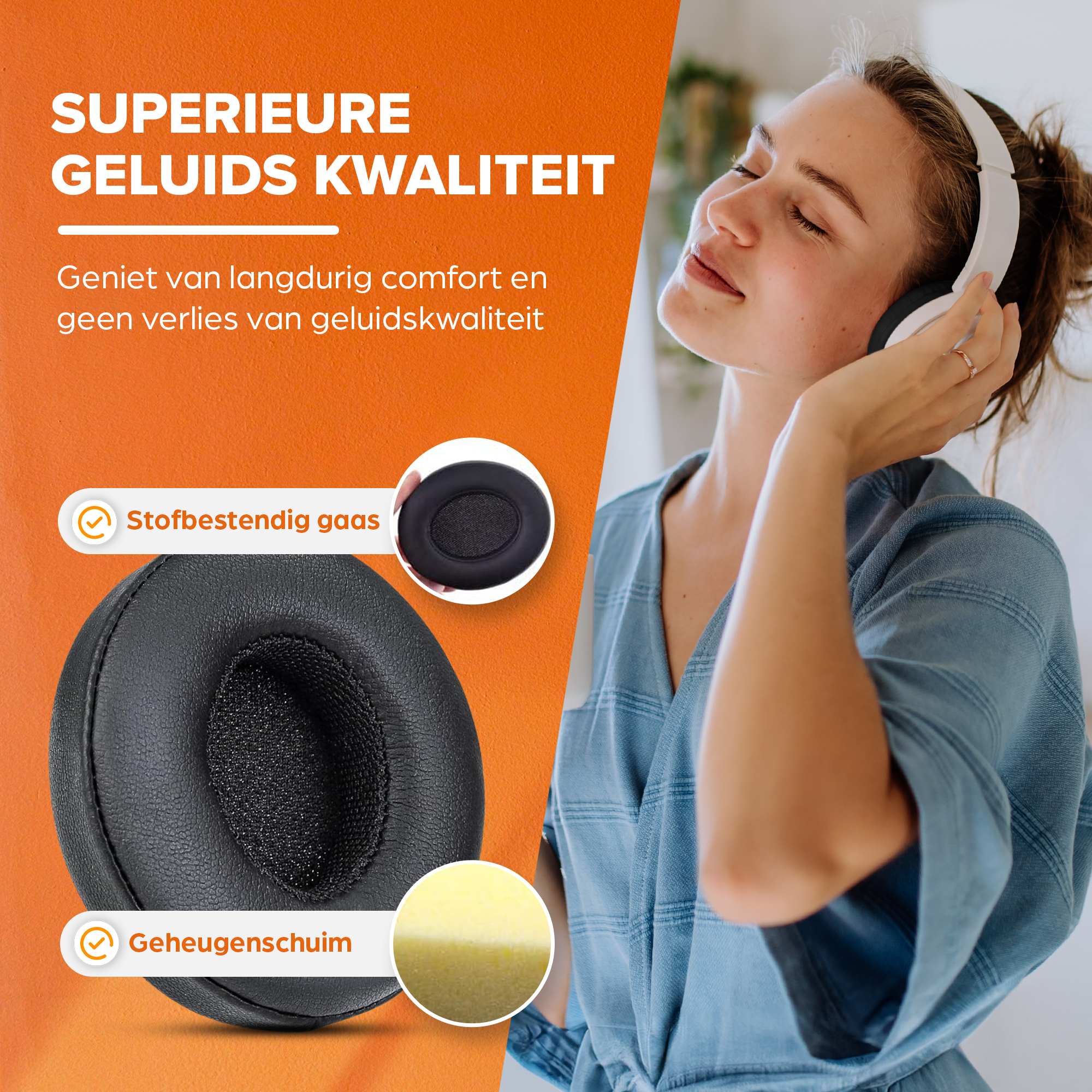 Oorkussens voor Beats By Dr. Dre Solo 2.0/3.0 wireless