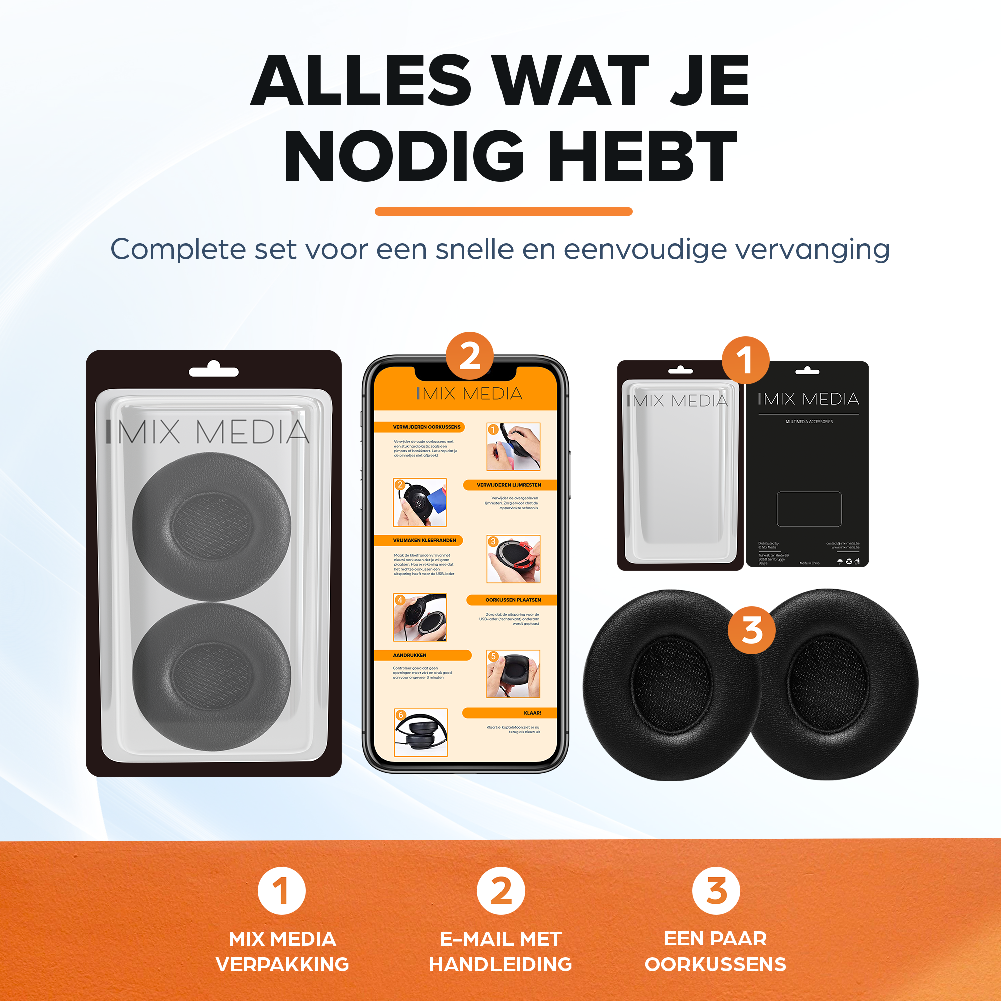 Oorkussens voor Beats By Dr. Dre Solo 2.0/3.0 wireless