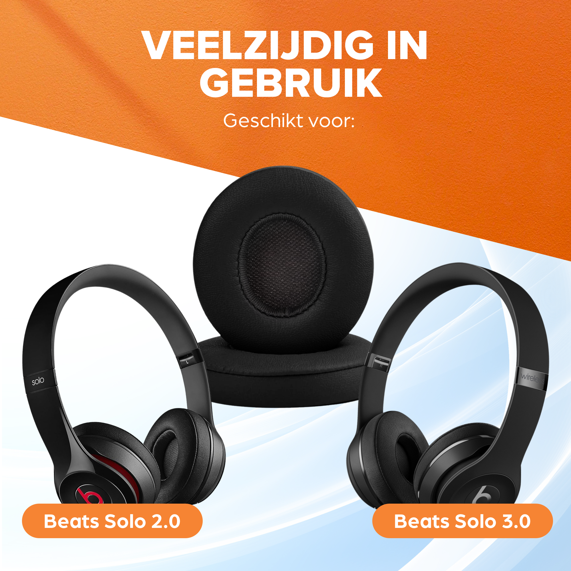 Oorkussens voor Beats By Dr. Dre Solo 2.0/3.0 wireless