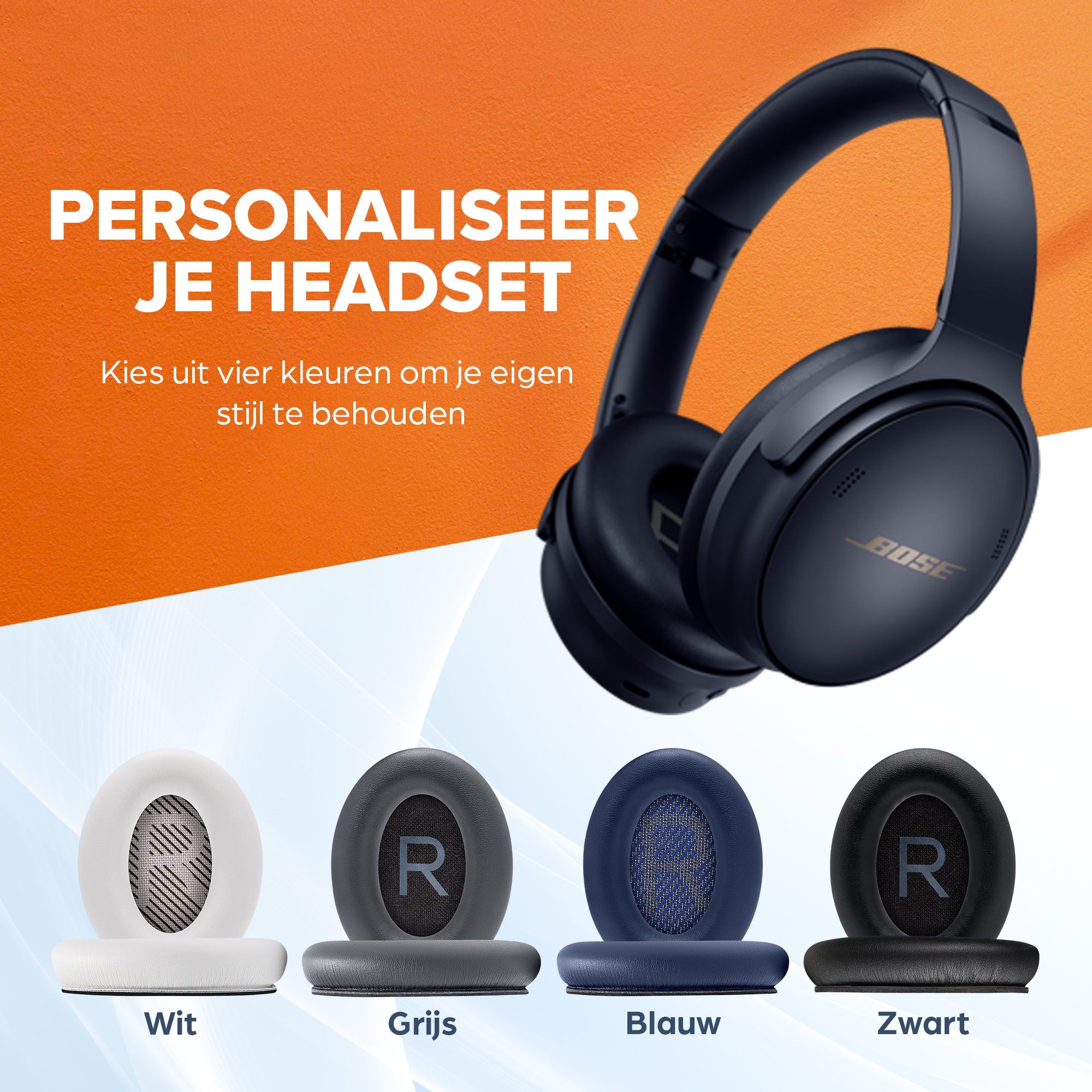 Oorkussens geschikt voor Bose QC 45 / QC SE