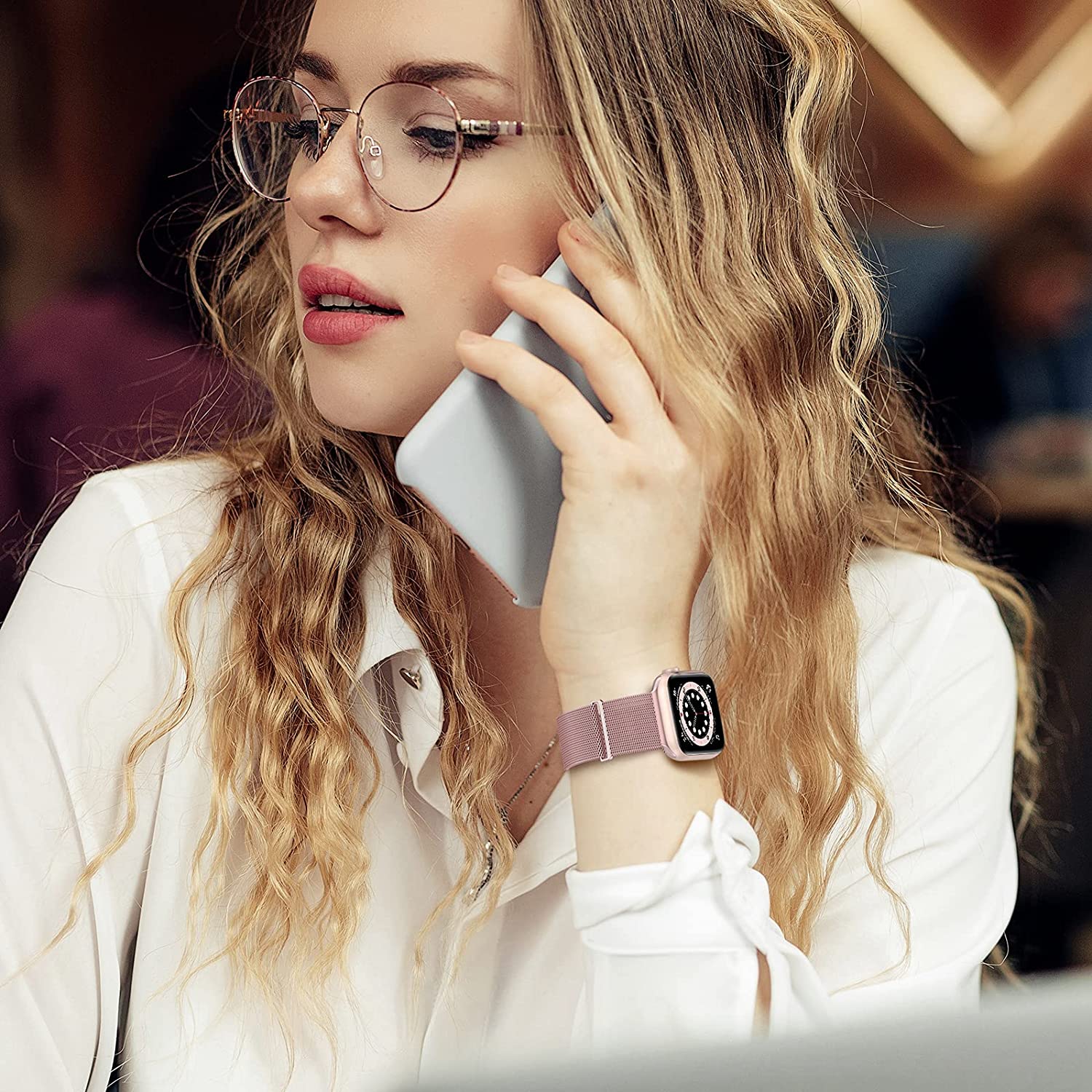 Milanees bandje voor Apple watch Series 1, 2, 3, 4, 5, 6, 7, SE, 38/40/41mm en 42/44/45mm