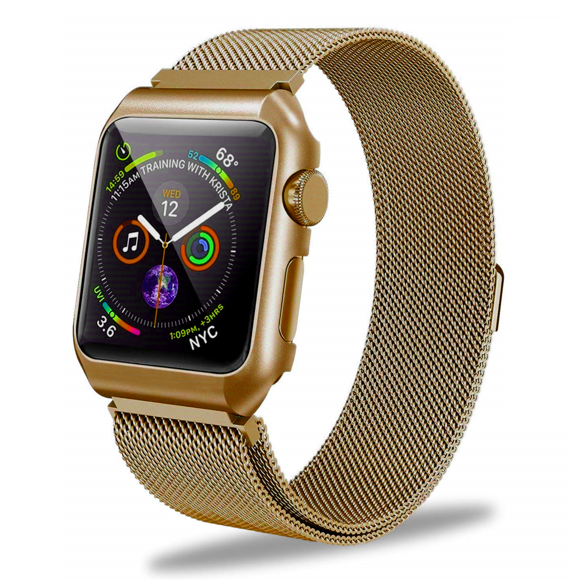 Milanees bandje voor Apple watch Series 1, 2, 3, 4, 5, 6, 7, SE, 38/40/41mm en 42/44/45mm